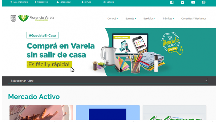 Mercado Activo Virtual: comprá en Varela sin salir de casa